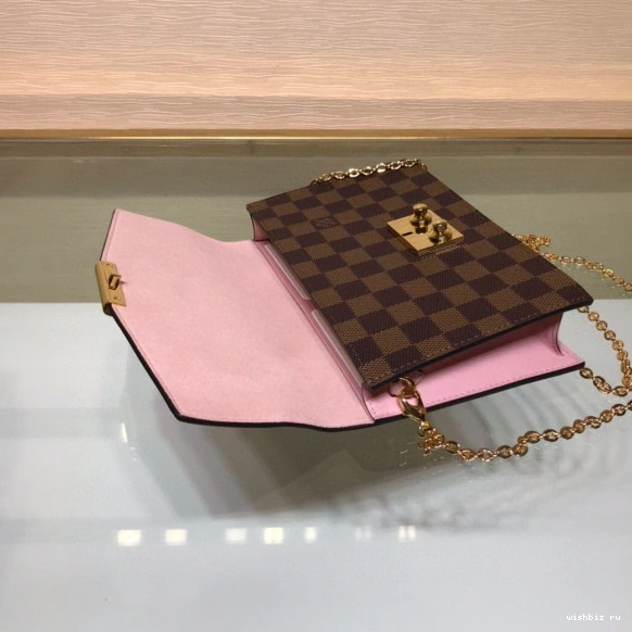 WIS CROISETTE VUITTON CHAIN LOUIS WALLET 0810